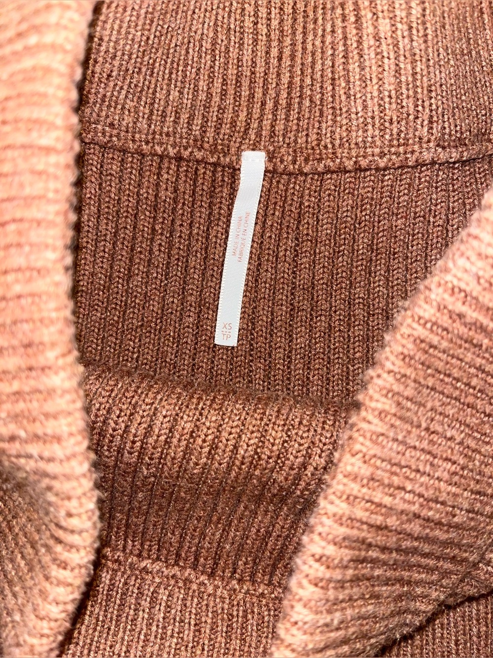 Free People Burnt Orange Ribbed Sweater Mini Skirt XS EUC - Picture 6 of 6